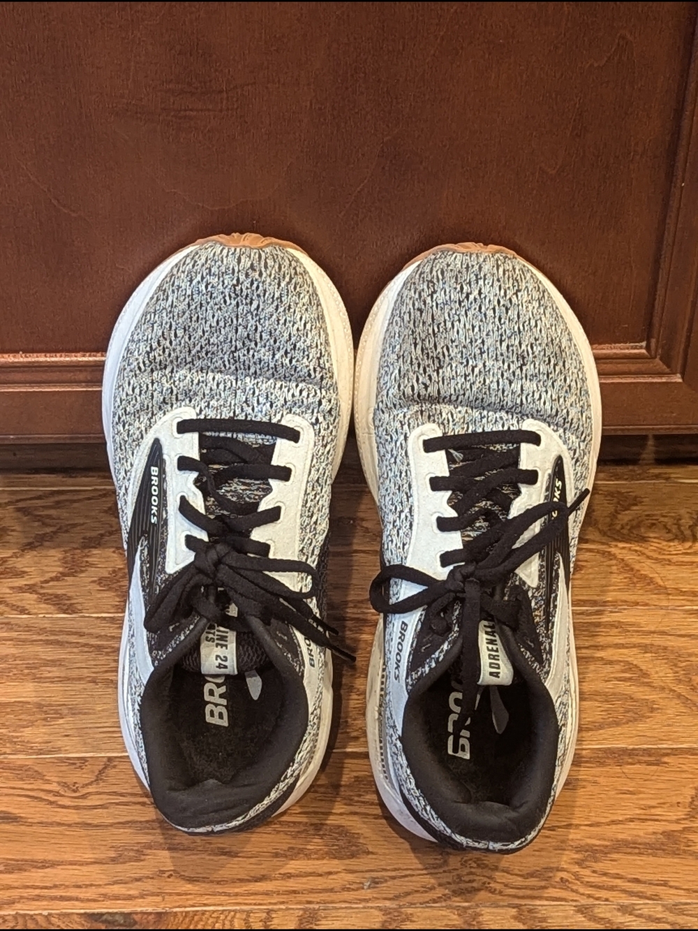 Brooks Adrenaline GTS Knit Running Shoes - Gray/Black